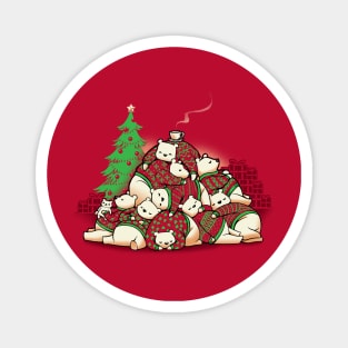 Good Night Xmas Bear Ugly Sweater by Tobe Fonseca Magnet